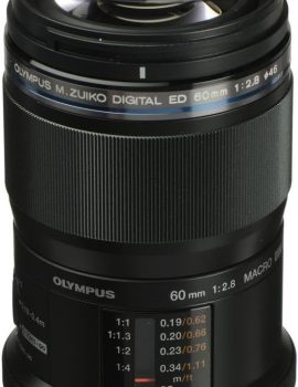 OM SYSTEM OLYMPUS M.Zuiko Digital ED 60mm F2.8 Macro For Micro Four Thirds System Camera, Weather Sealed Design, Focus Limit Switch Bright